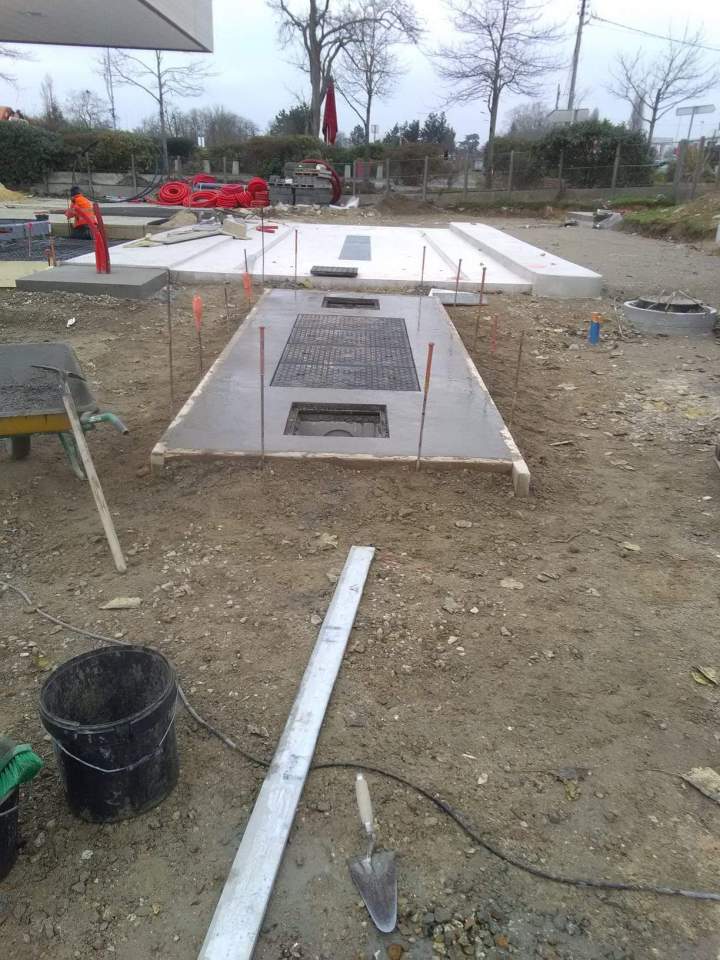 Chantier de construction de station de lavage