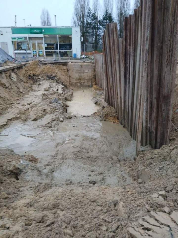 Dépose des cuves